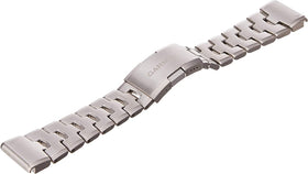 Garmin Quickfit band close-up shows vented titanium finish for breathable comfort.