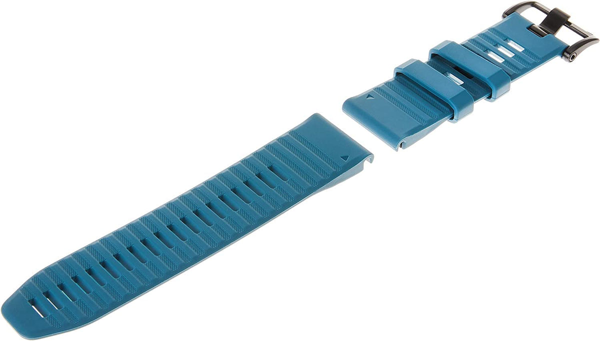 Garmin QuickFit connector close-up demonstrating secure click-in fit for quick swaps