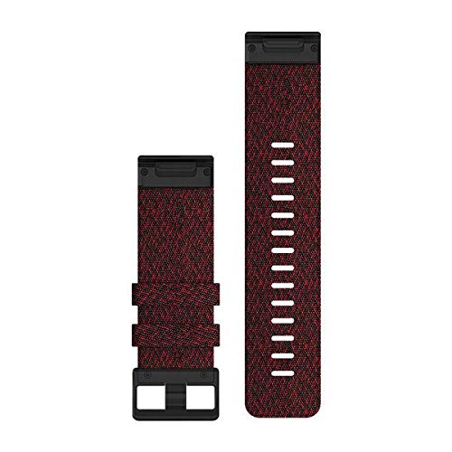 Garmin Quickfit Metal Band in Heathered Red delivers a durable, stylish upgrade for active daily wear.