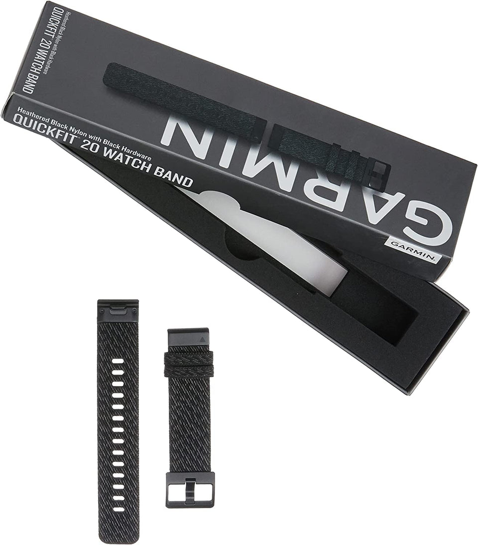 Garmin Quickfit Watch Band leather strap for easy, tool-free style changes.