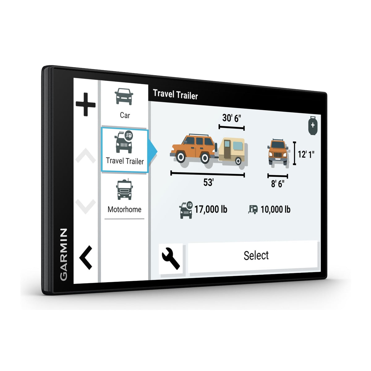 Garmin RV 795 BirdsEye imagery provides detailed aerial views for easier arrivals.