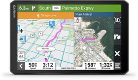 Garmin RV 895 8-inch display in landscape mode for easy navigation on the road.