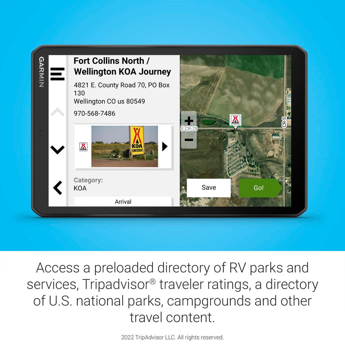 Garmin RV 895 local spots recommendations offer nearby attractions and dining.
