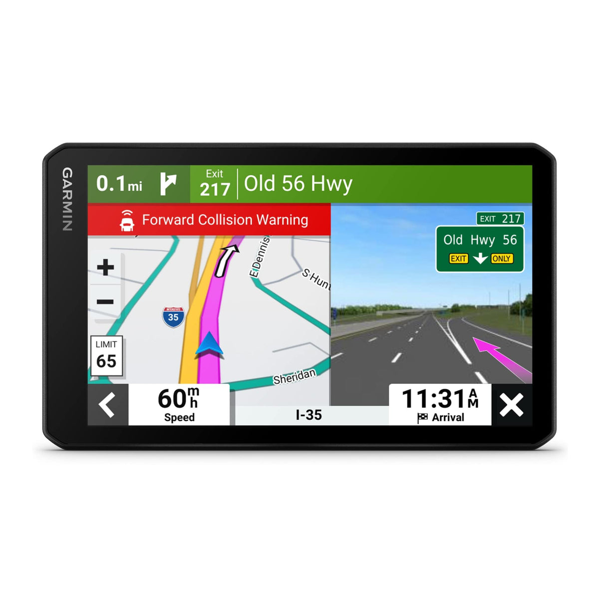 Garmin RV Cam 795 built-in dash cam records driving events for review