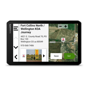 Garmin RV Cam 795 custom RV routing tailored to RV size and weight