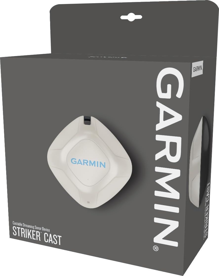 Garmin Striker Cast setup and pairing with the app to stream sonar wirelessly.