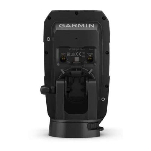 Garmin Striker Plus 4 GPS navigation showing routes and boat speed