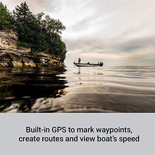 Garmin STRIKER Plus 5cv sonar views: CHIRP traditional and CHIRP ClearVü