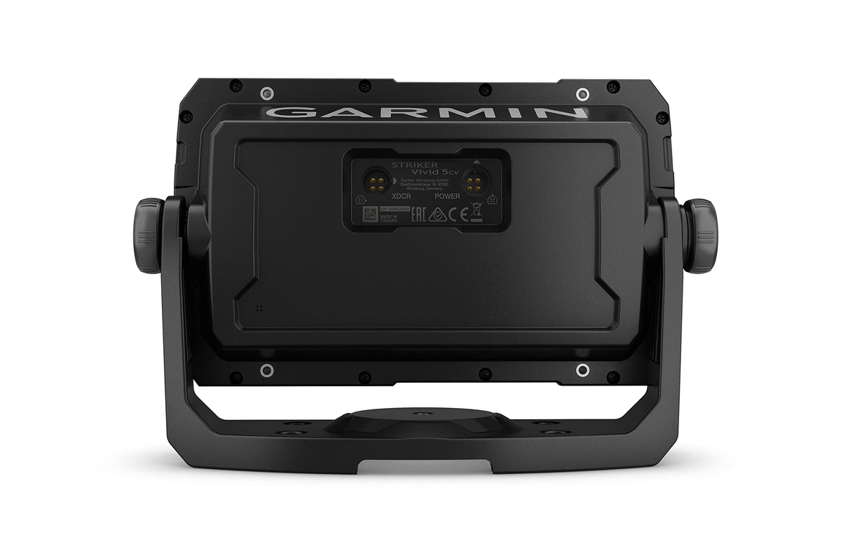 Garmin Striker Vivid 5cv GPS marks waypoints and builds routes.