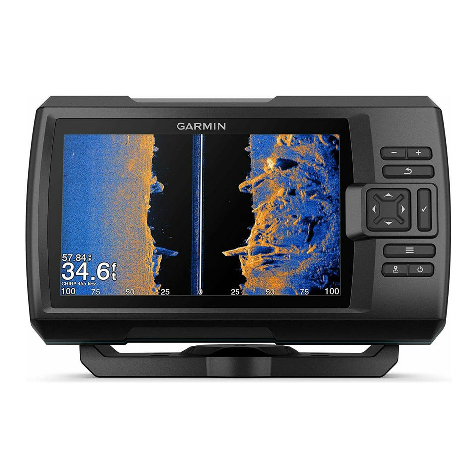 Garmin Striker Vivid 7sv display with vivid color palettes for easy fish and structure identification.