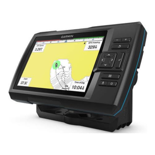 Garmin Striker Vivid 7sv GPS marks waypoints and routes for simple navigation.