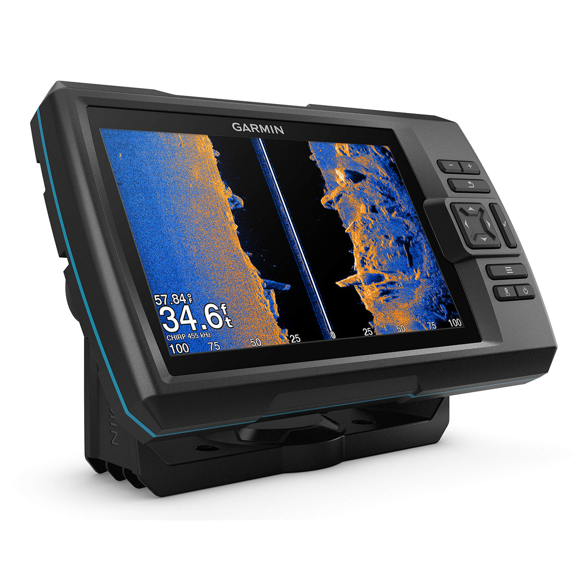 Garmin Striker Vivid 7sv protective cover protects the device on deck