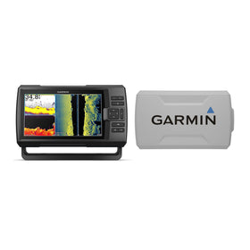 Garmin Striker Vivid 9sv bundle with transducer enhances target clarity underwater