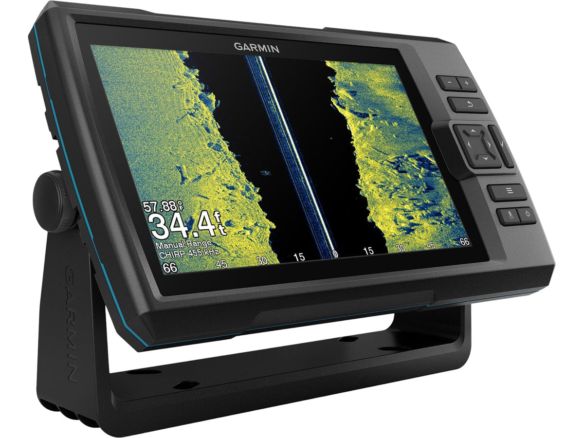 Garmin Striker Vivid 9sv CHIRP traditional sonar visualizes targets with crisp detail.