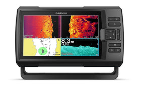 Garmin Striker Vivid 9sv display highlights colors to reveal fish and structure clearly.
