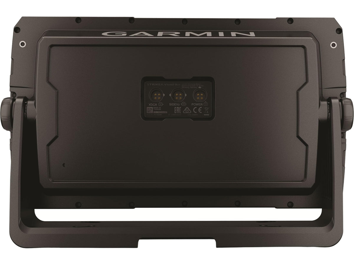 Garmin Striker Vivid 9sv SideVU provides wide underwater coverage for structure scanning.