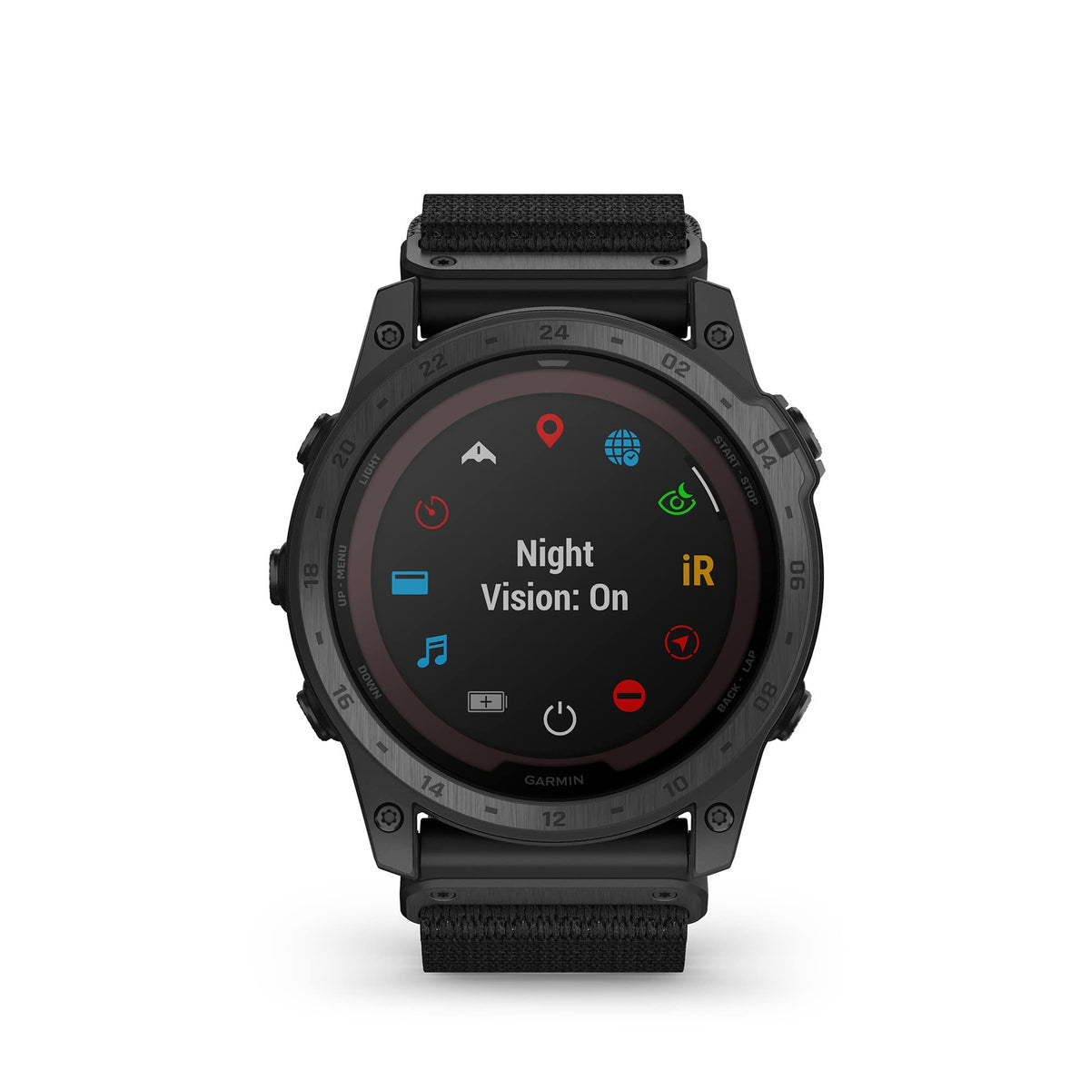 Garmin tactix 7 Pro Edition sapphire lens for clear visibility in bright light.