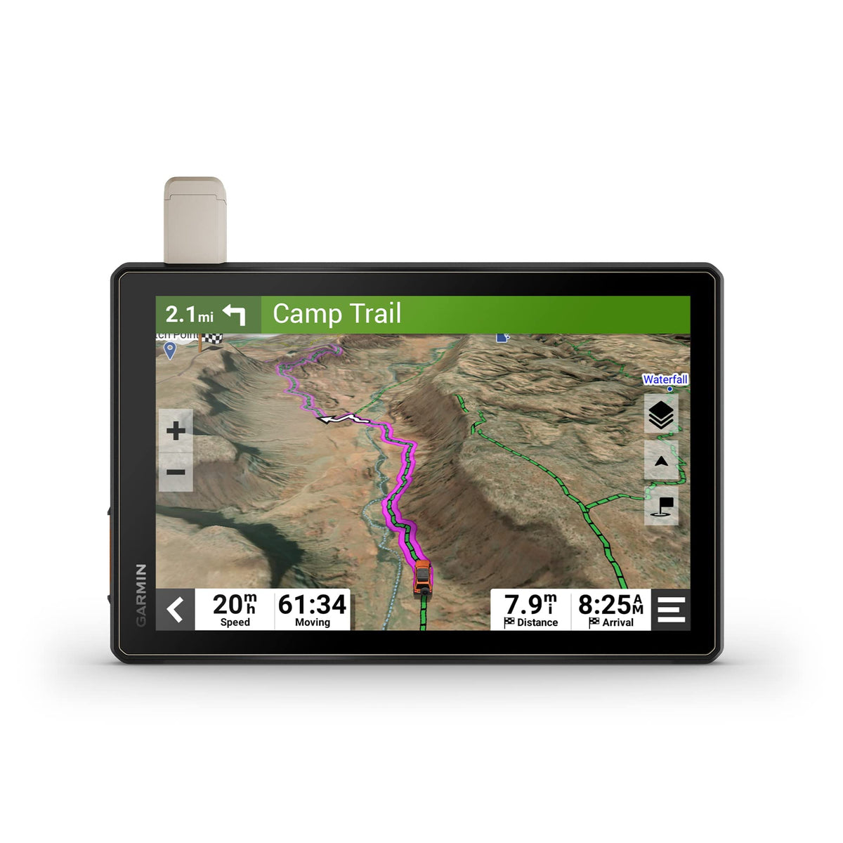 Garmin Tread XL Overland ultrabright display for clear off-road navigation