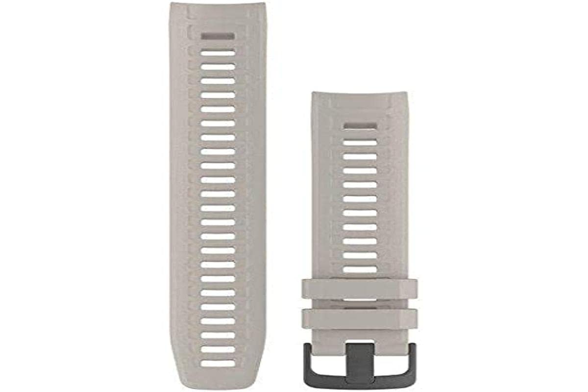 Garmin tundra band front view showing durable silicone and reliable fit