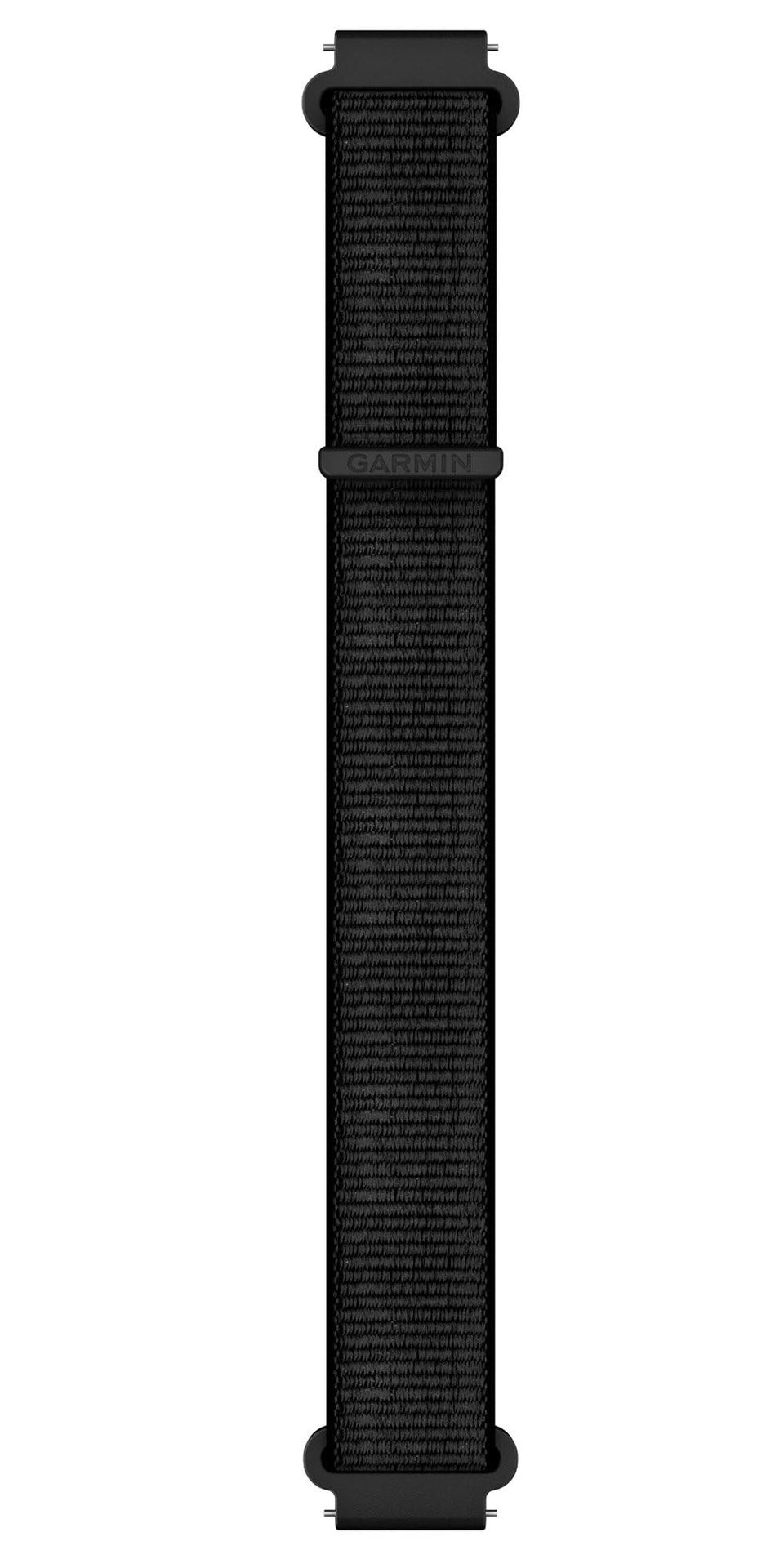 Garmin UltraFit nylon band front view showing clasp and comfortable fit