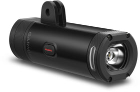 Garmin Varia UT800 Trail Edition helmet mount secured for trail rides.
