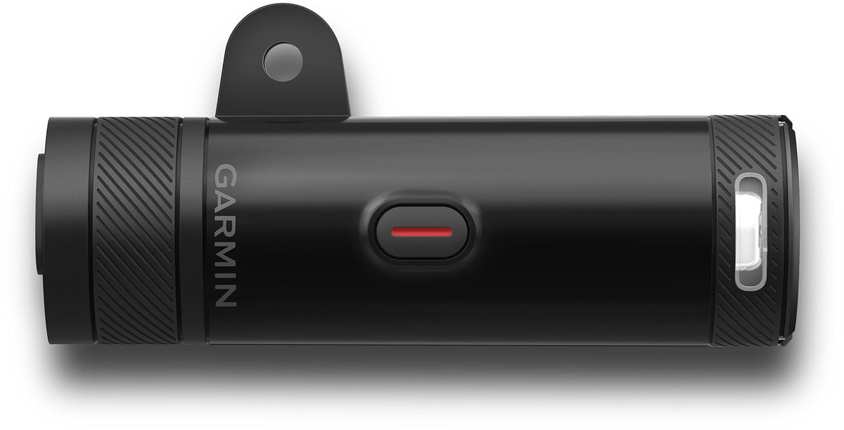 Garmin Varia UT800 Trail Edition on-bike action showing adaptive brightness.