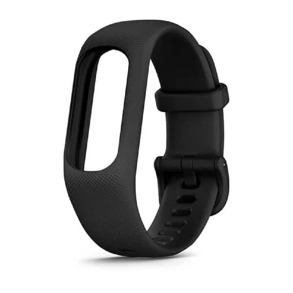 Garmin vivosmart 5 replacement band in black for quick style updates and comfortable wear.