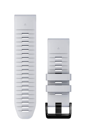 Garmin Whitestone band front view shows sleek profile and neutral tone