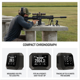 Garmin Xero C2 rapid fire data view showing FPS tracking up to 10 shots per second.