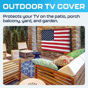 Garnetics Smart Shield close-up protecting TV screen from UV
