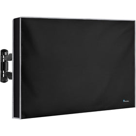 Garnetics front view of covered TV showing full protection and clean fit