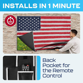 Garnetics hand beside cover to show scale and easy slide-on installation