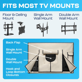 Garnetics side profile demonstrating snug fit over mount and reduced wind entry
