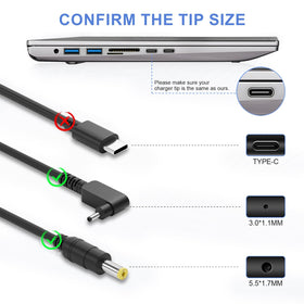 Gasmocs 65W charger with USB-C port for fast charging and broad compatibility.