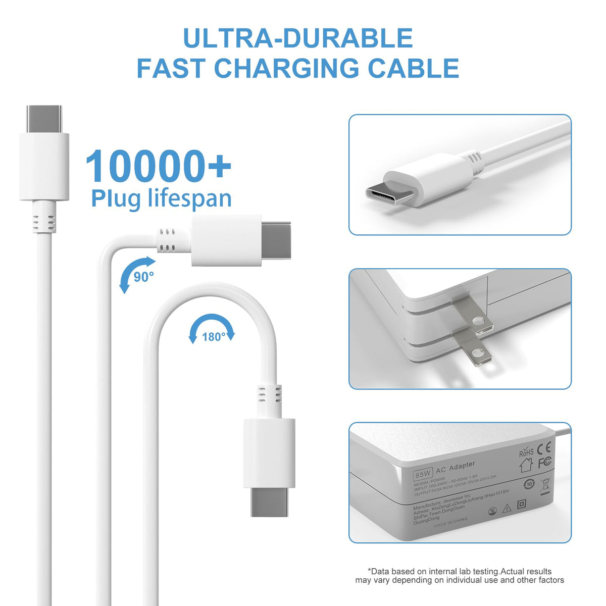 Gasmocs universal input 100-240V lets you charge worldwide.