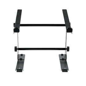 Gator Frameworks stand aiding desk organization and gear placement