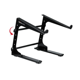 Gator Frameworks GFWLAPTOP1000 fixed-height stand supporting a laptop at ergonomic height