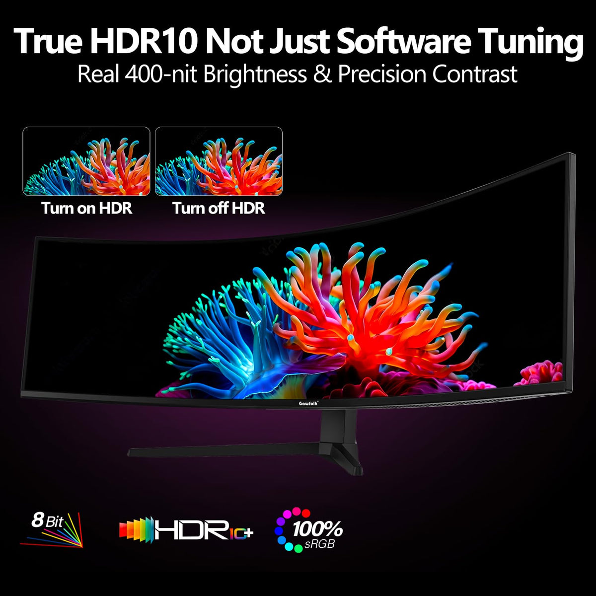 Gawfolk 120Hz refresh for smoother fast-paced gaming scenes