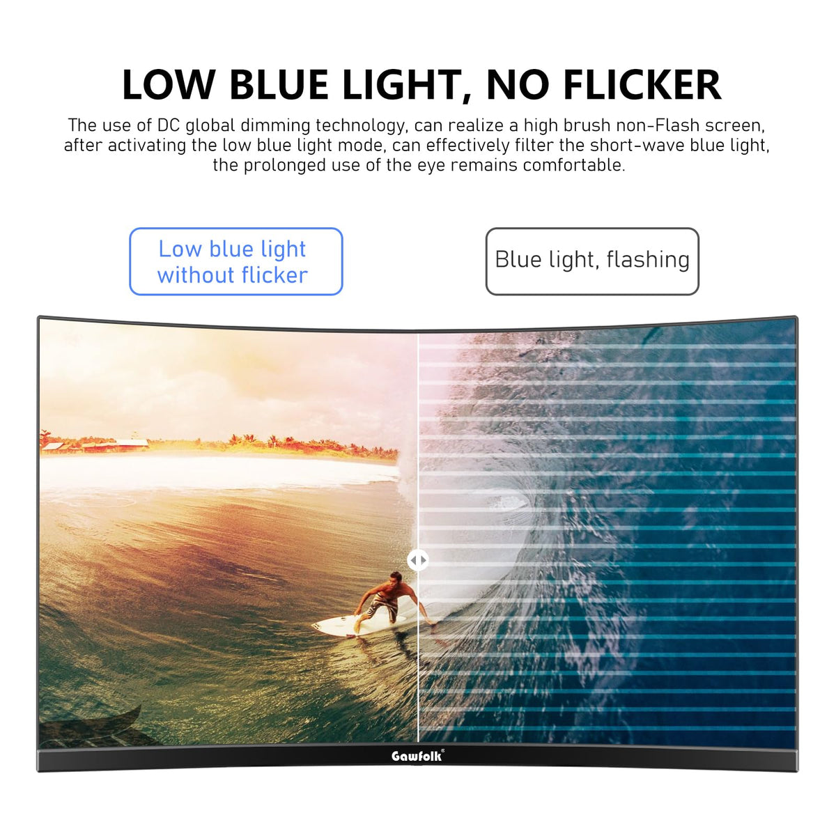 Gawfolk 120Hz GTG 1ms delivers smooth gaming motion