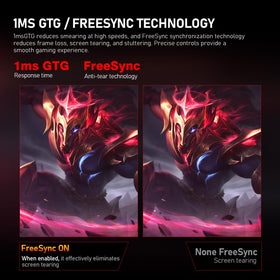 Gawfolk 1ms response time reduces input lag for responsive controls.