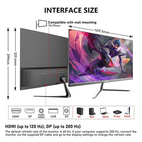Gawfolk 200Hz gaming monitor delivers smooth action with tear-free performance