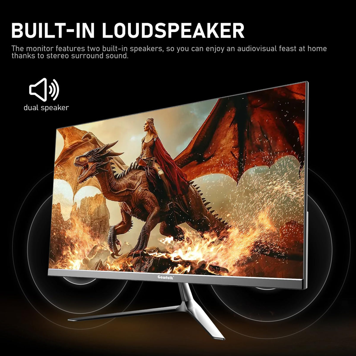 Gawfolk 200 Hz refresh rate enables smooth action scenes