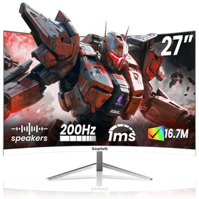 Gawfolk 27-inch curved monitor with 200Hz and 1ms for ultra-smooth action