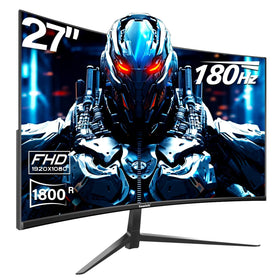 Gawfolk 27-inch curved monitor with 180Hz for smooth gaming visuals