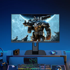 Gawfolk 27-inch 2K QHD monitor supports 75x75mm wall mount for flexible setups.