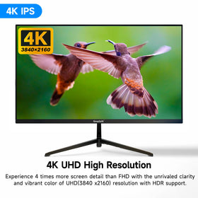 Gawfolk 27-inch 4K IPS monitor ports view highlighting HDMI and DP versatility