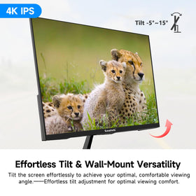 Gawfolk 27-inch 4K IPS monitor side-angle demonstrating slim profile