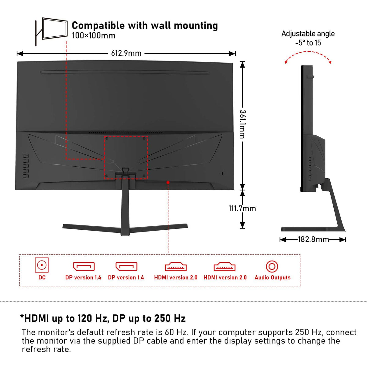 Gawfolk monitor on desk demonstrating 250 Hz gaming visuals