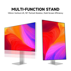 Gawfolk 27-inch monitor built-in speakers deliver clear audio for movies.