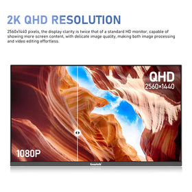 Gawfolk 27-inch IPS monitor with smooth motion for gaming and editing